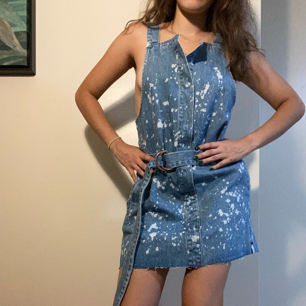 SIZE S OneTeaspoon Denim Pini Dress, EUC
